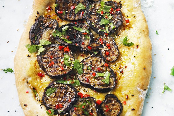 Turkish Pide Recipe for Aubergine Pide