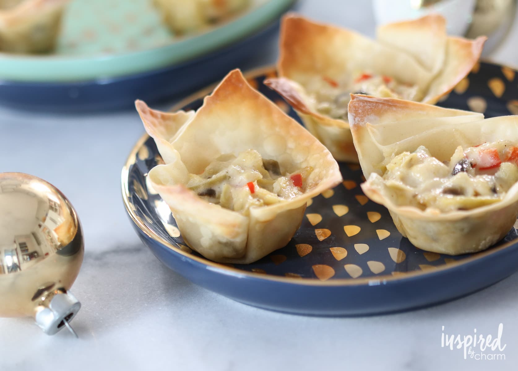 Artichoke Wonton Cups