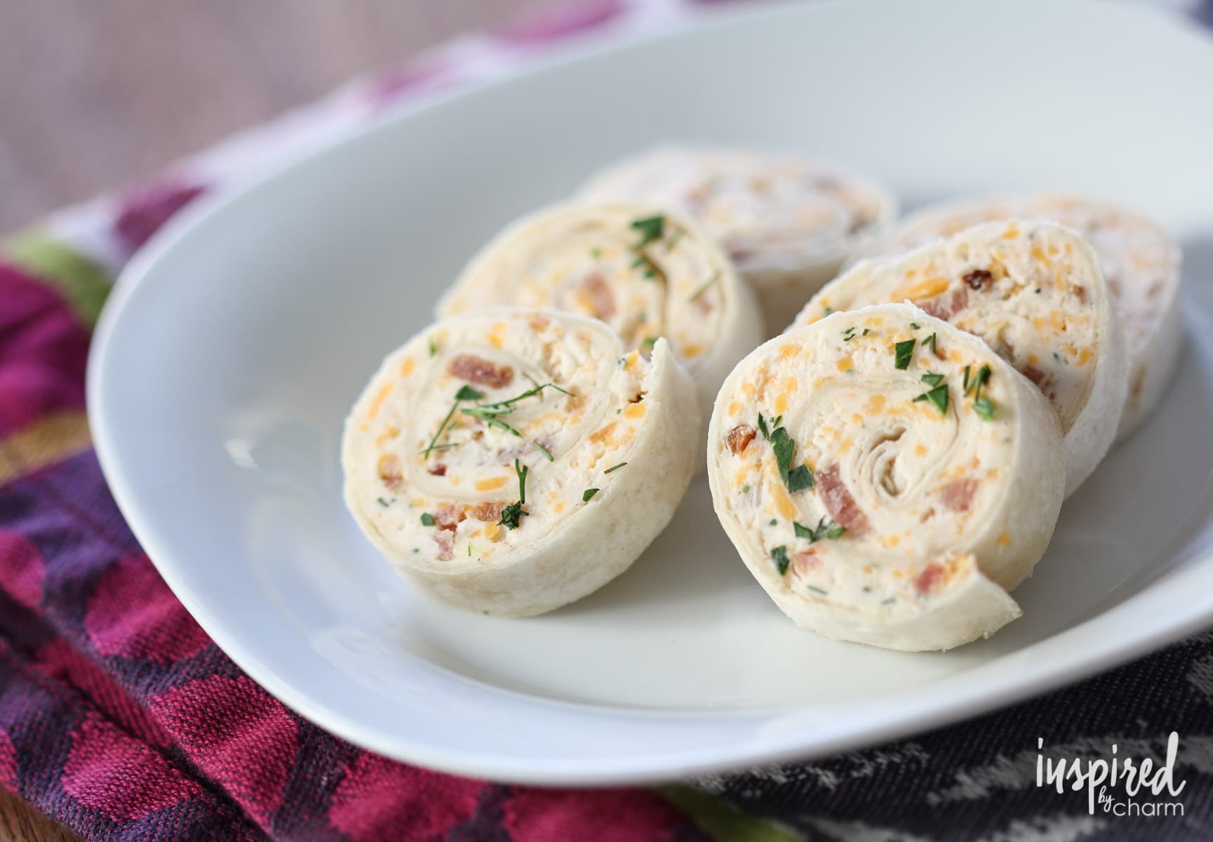 Bacon Cheddar Ranch Pinwheels