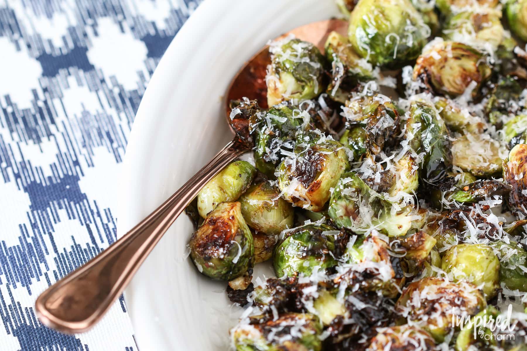 Roasted Balsamic Brussels Sprouts | Inspired by Charm