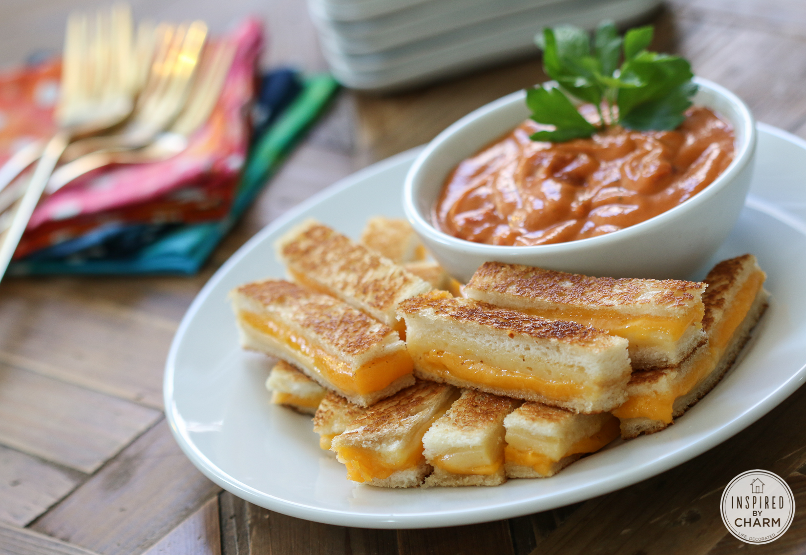 Mini Grilled Cheese Sandwiches | Inspired by Charm