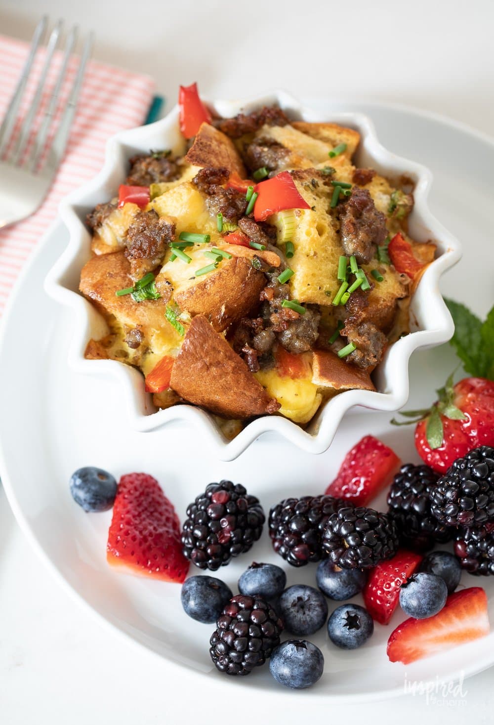 strata cup with berries