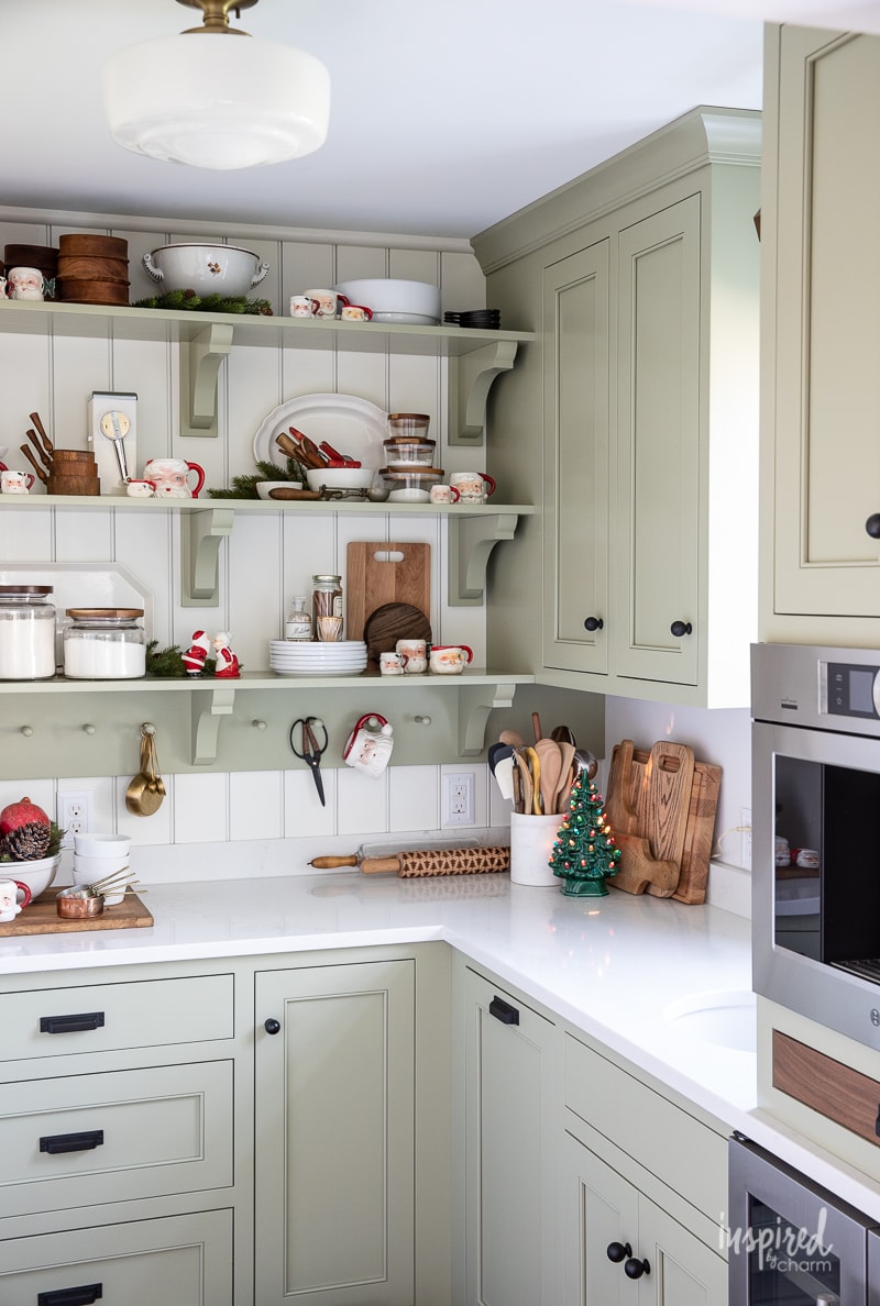 Christmas In my Bulters Pantry #kitchen #christmas #decor #holiday #pantry #decorating #santamugs