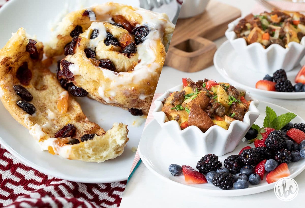 christmas breakfast ideas on a plate.