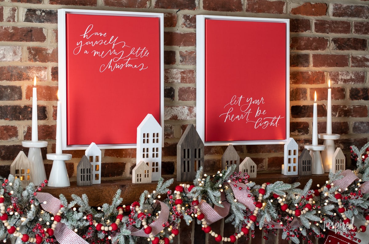 Magical and Cozy Fireplace Christmas Decorations #christmas #mantel #fireplace #decor #decorations #holiday #garland #stocking #cozy