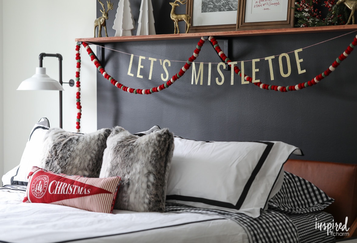 Modern Christmas Decor for a Bedroom