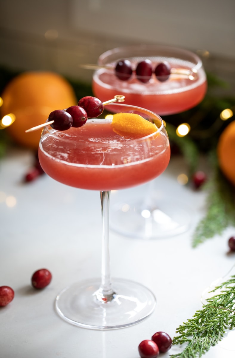 Cranberry Manhattan drink