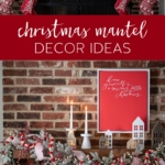 Magical and Cozy Fireplace Christmas Decorations #christmas #mantel #fireplace #decor #decorations #holiday #garland #stocking #cozy