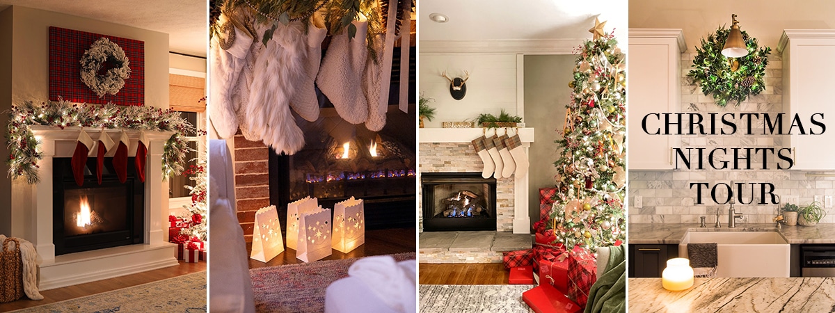 Christmas Nights Tour: holiday home tours all lit up at night!