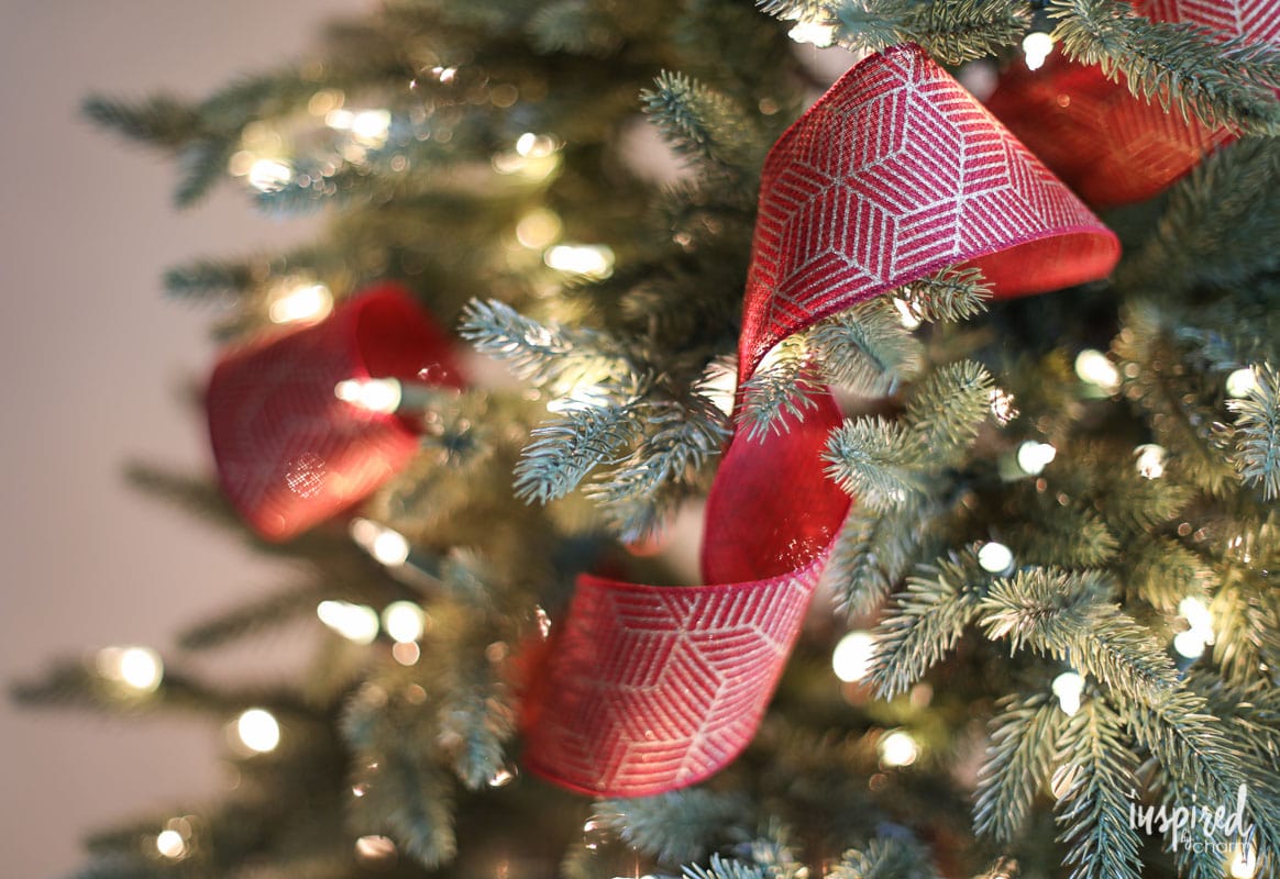 Christmas Tree Ribbon Tutorial - How to Add Ribbon to Your Tree