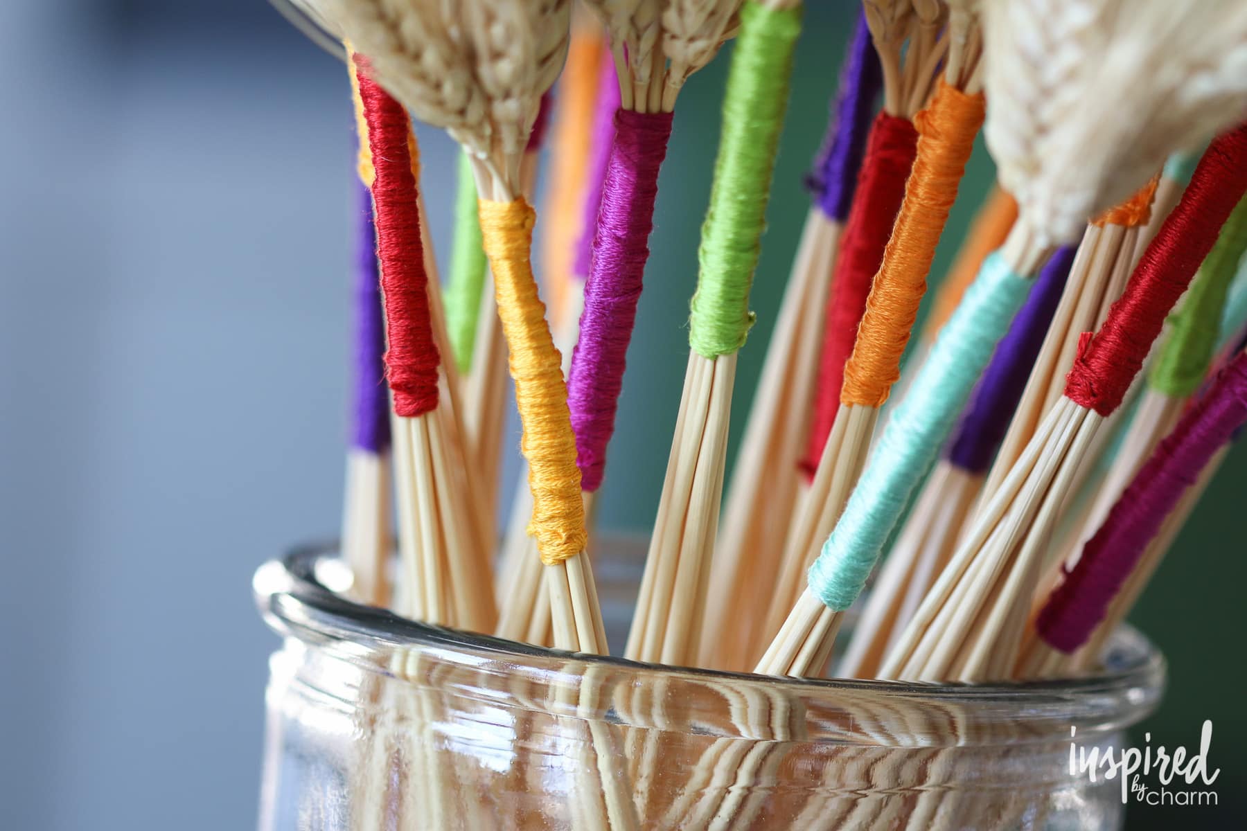 DIY Color Wrapped Wheat