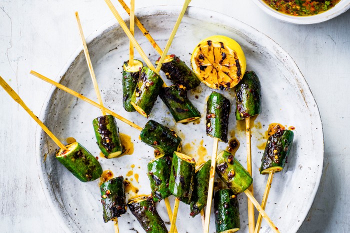 Courgette Vegetable Skewers Recipe