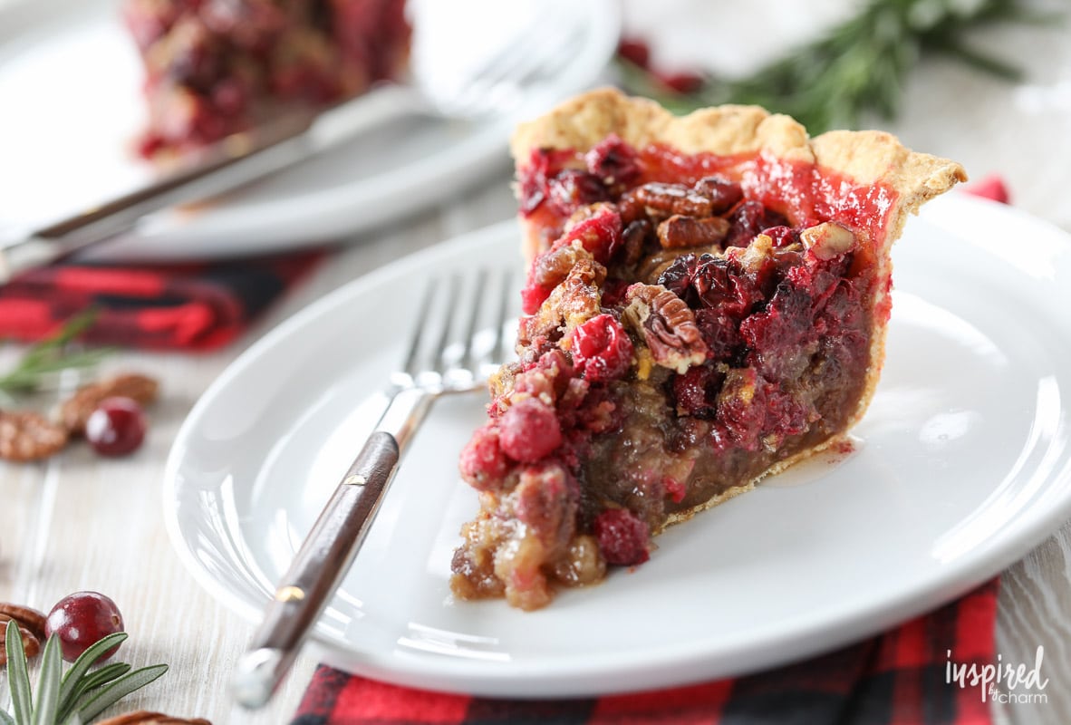 Cranberry Pecan Pie holiday dessert recipe