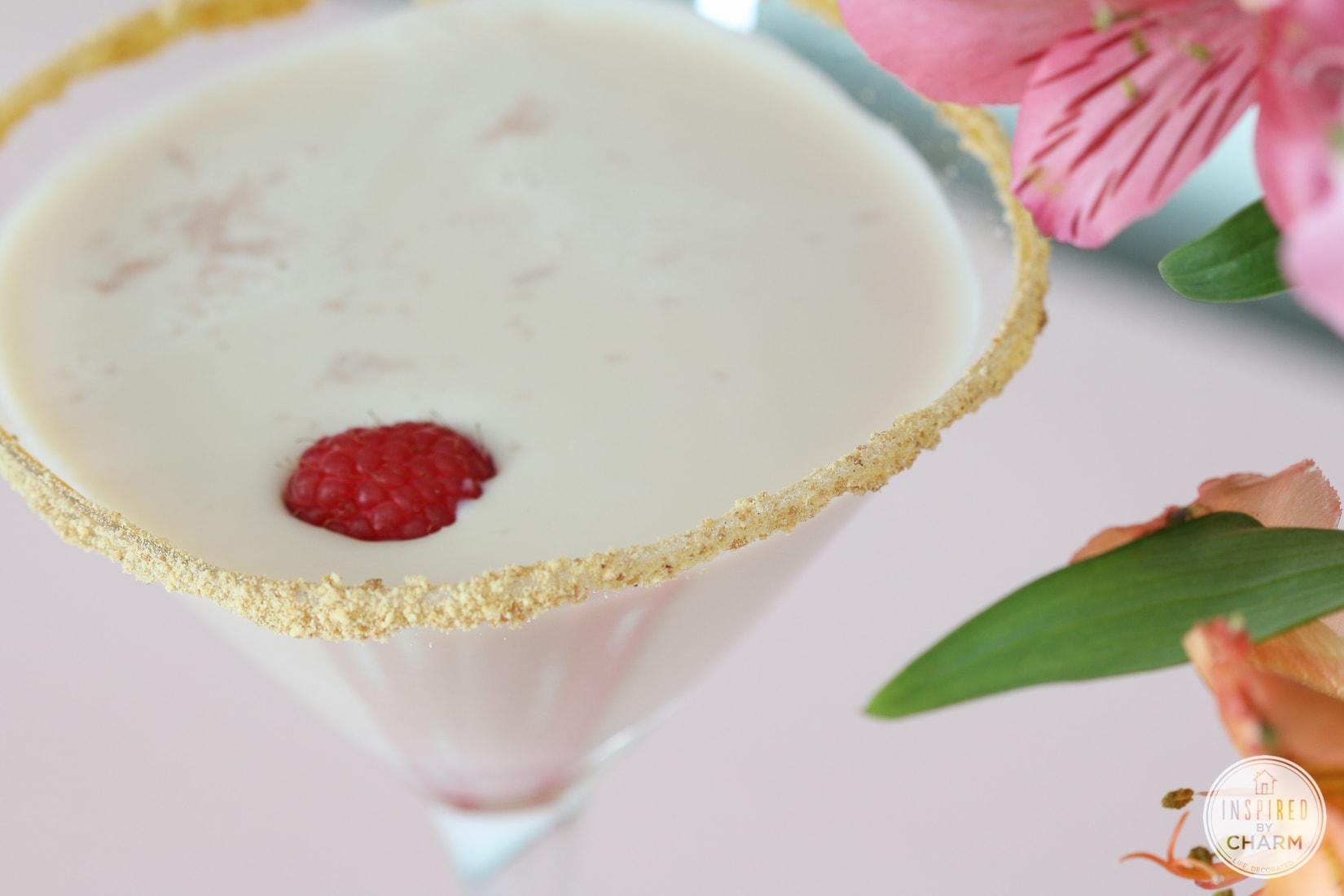 Raspberry Cheesecake Martini |Inspired by Charm
