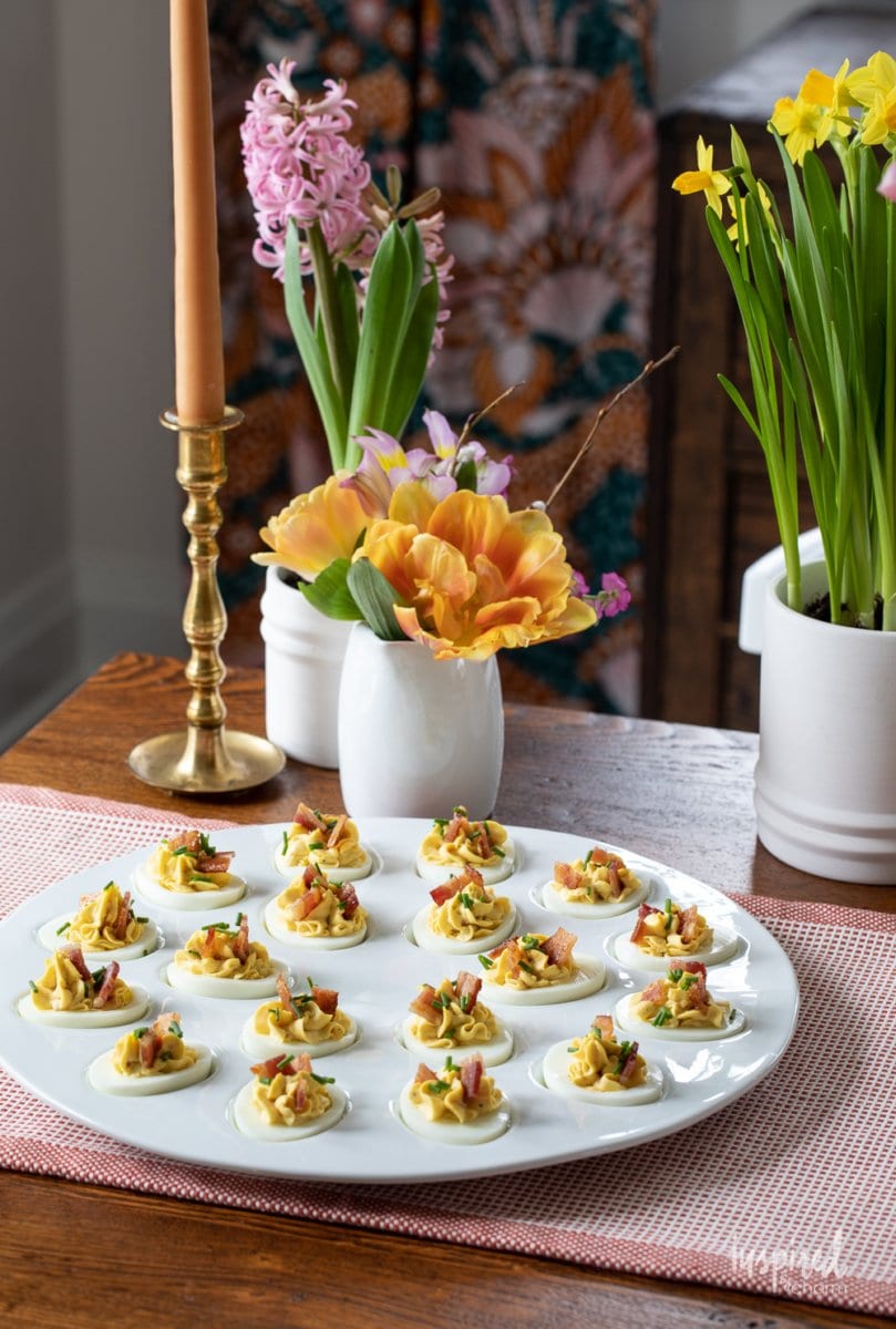 Deviled Eggs on a Platter