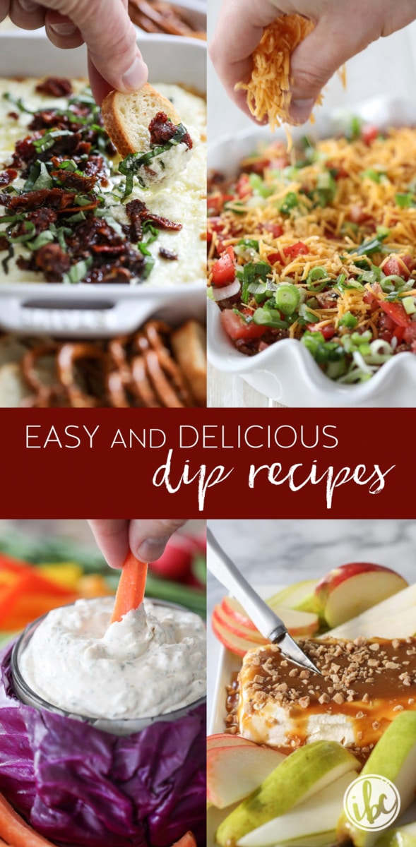 easy and delicious dip recipes pin