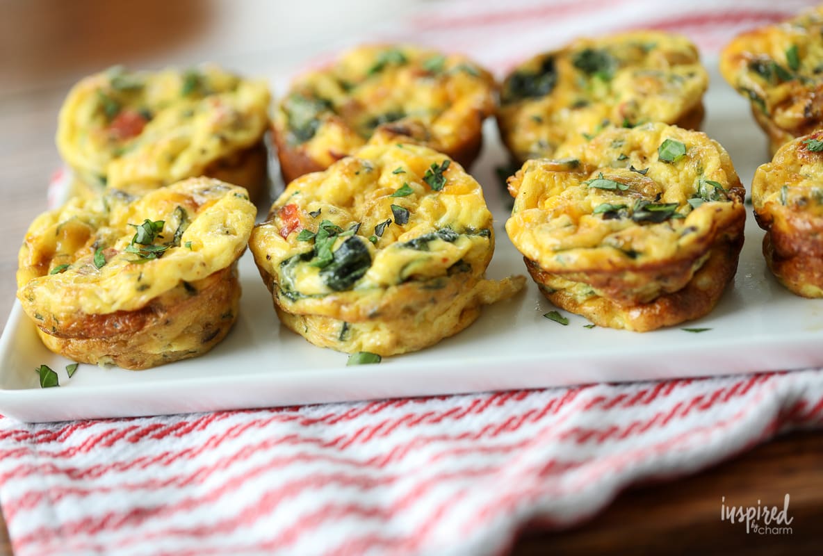 Baked Cottage Cheese Egg Muffins #breakfast #lunch #egg #cottagecheese #mealprep #crustlessquiche #eggmuffins