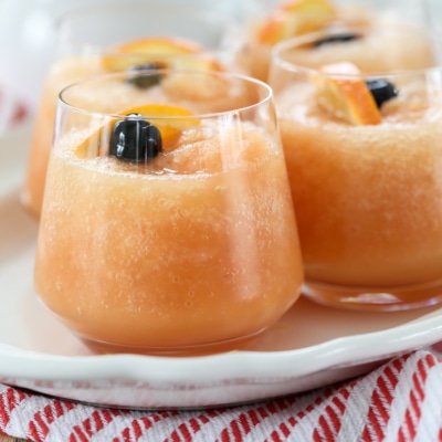 Frozen Old Fashioned Slush Recipe #oldfashioned #slush #recipe #frozen #cocktail #bourbon