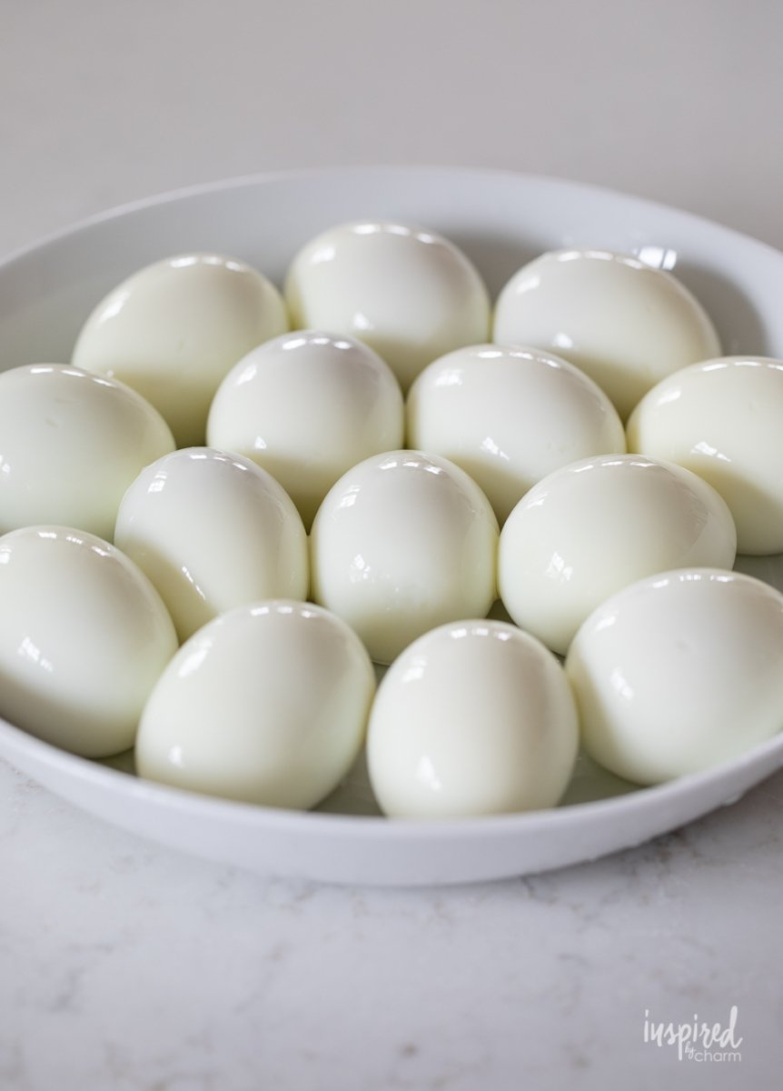 bowl of hard boiled eggs