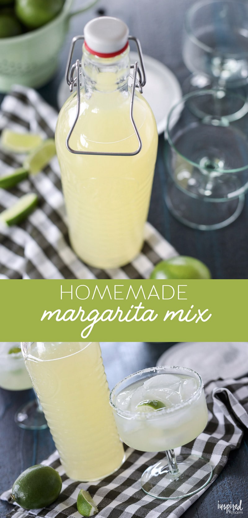 Learn how to make Homemade Margarita Mix with this easy and delicious recipe! #margarita #margaritamix #tequila #cocktail #recipe