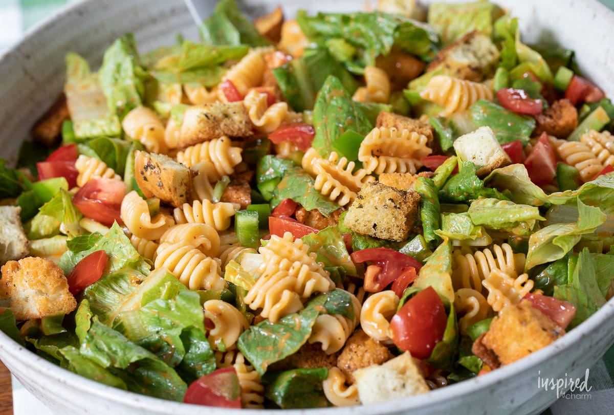 Radiatori Salad in bowl.