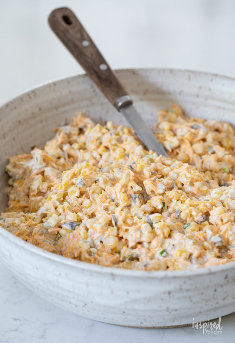 making the best corn dip.