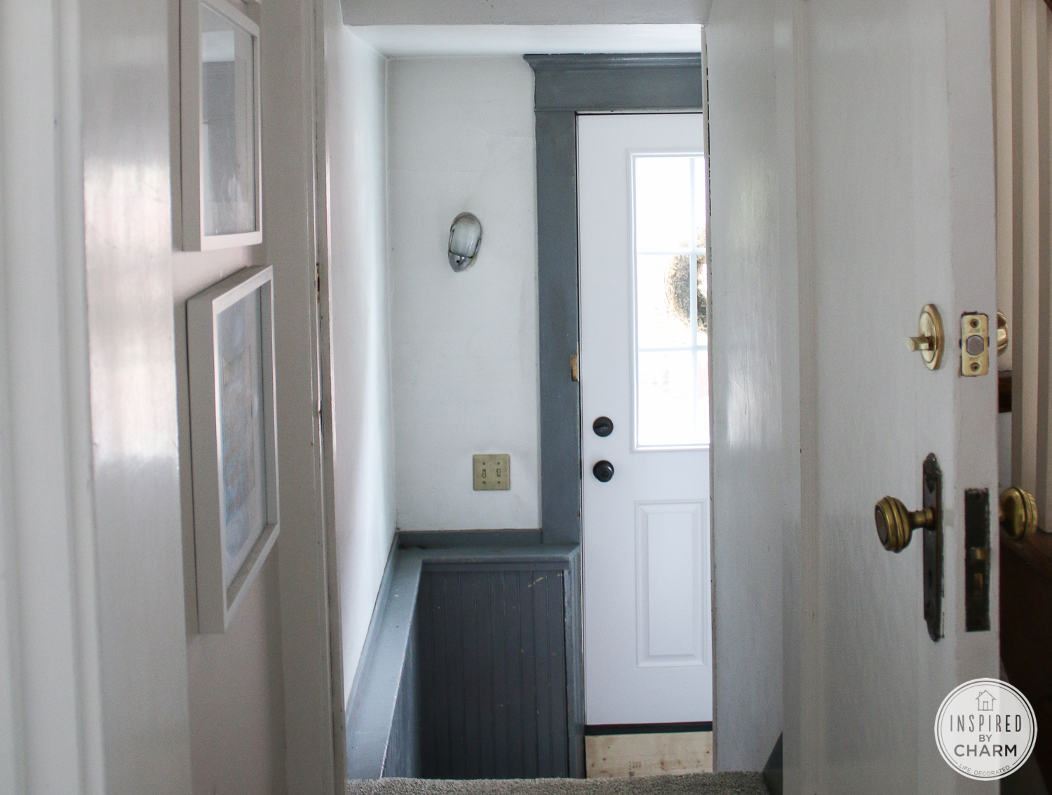 Basement Stairwell Makeover: The Before