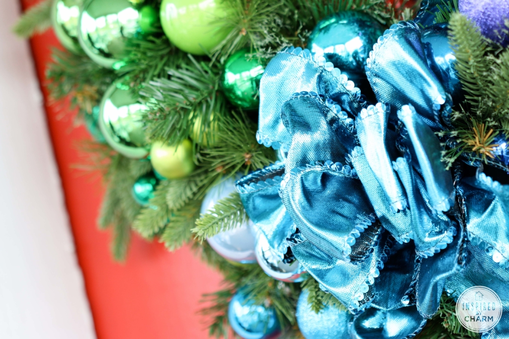 DIY Festive Rainbow Wreath | Inspired by Charm #IBCholidays #12day72ideas