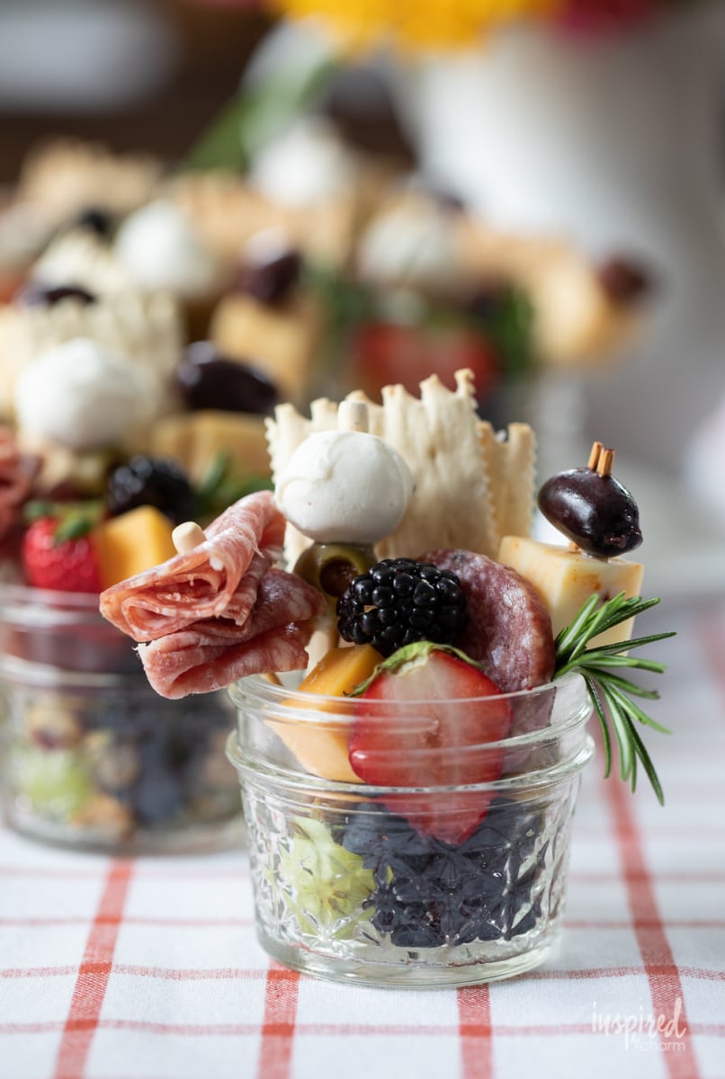 Jarcuterie with meats and cheeses