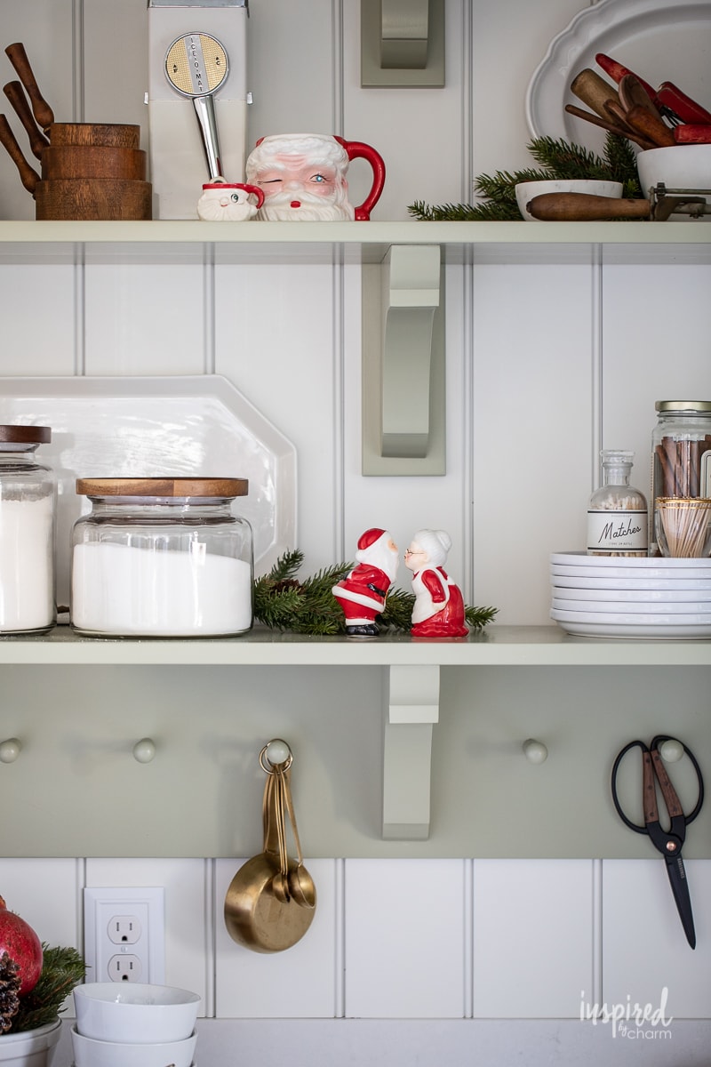Christmas In my Bulters Pantry #kitchen #christmas #decor #holiday #pantry #decorating #santamugs