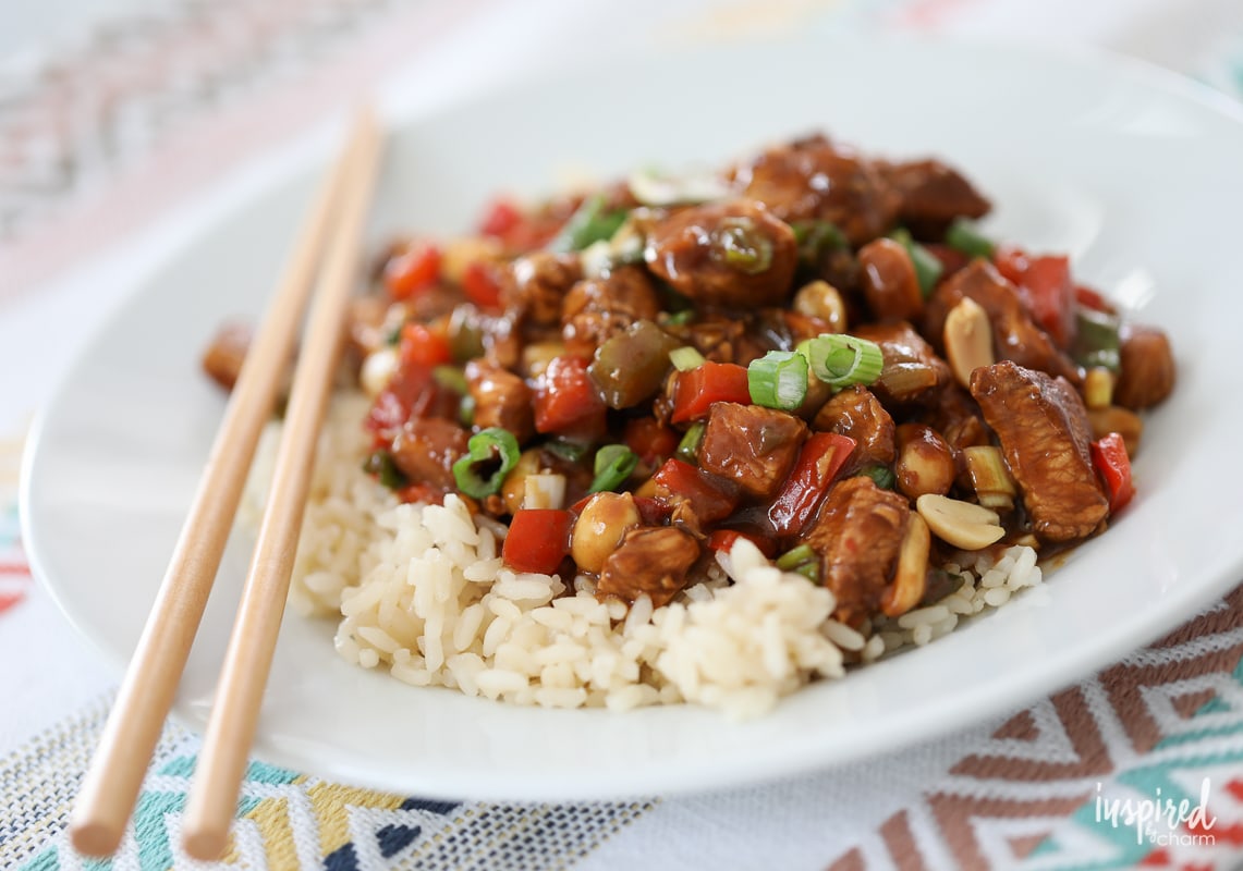 The Best Homemade Kung Pao Chicken recipe | Inspired by Charm