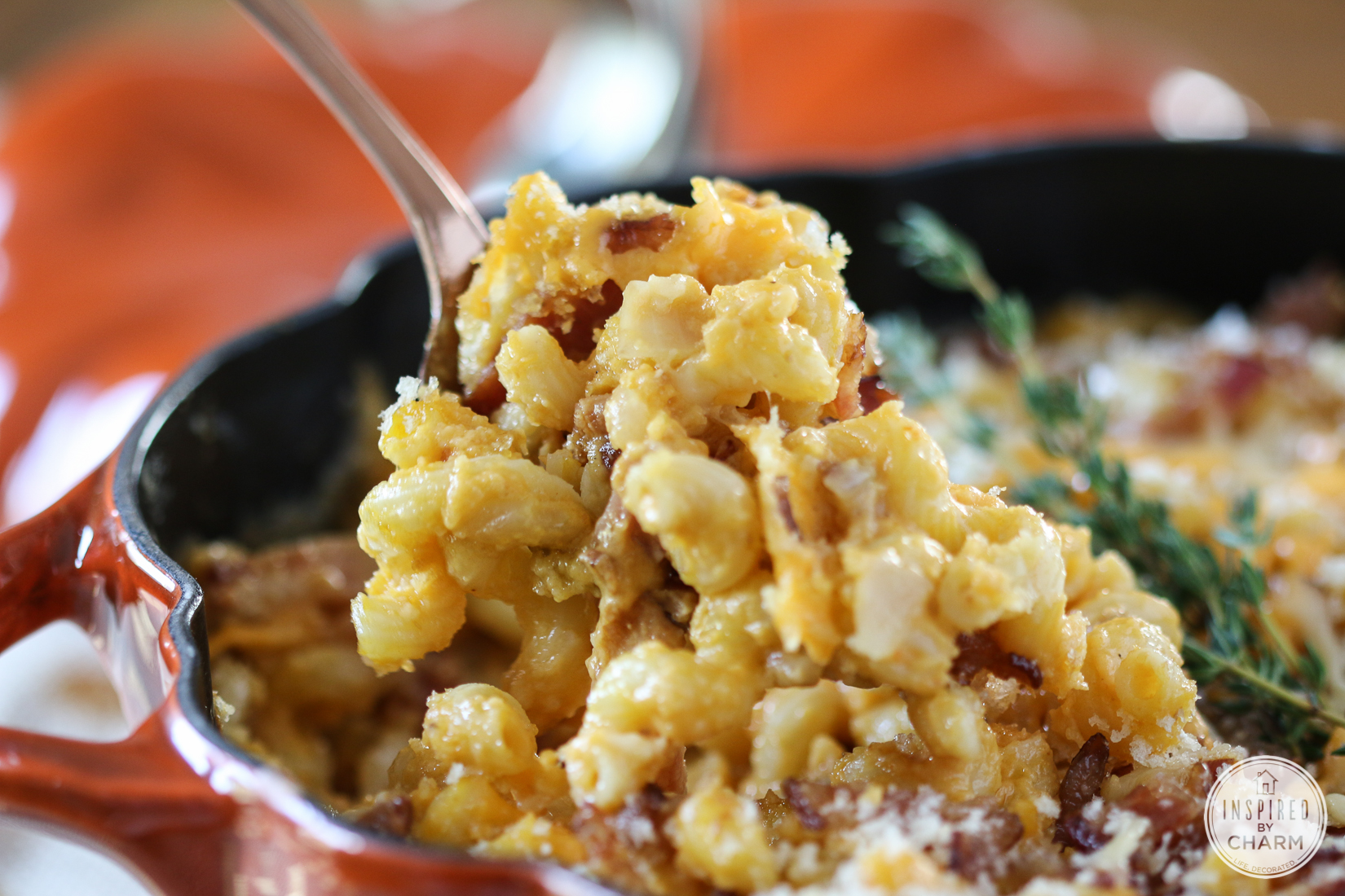 Pumpkin Mac and Cheese with Bacon