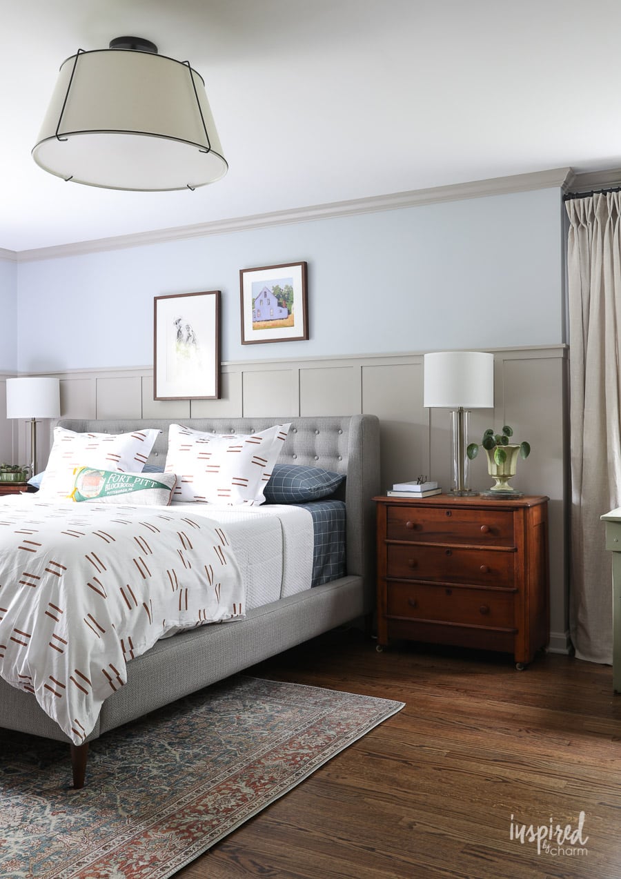 bedroom painted with north start SW 6246