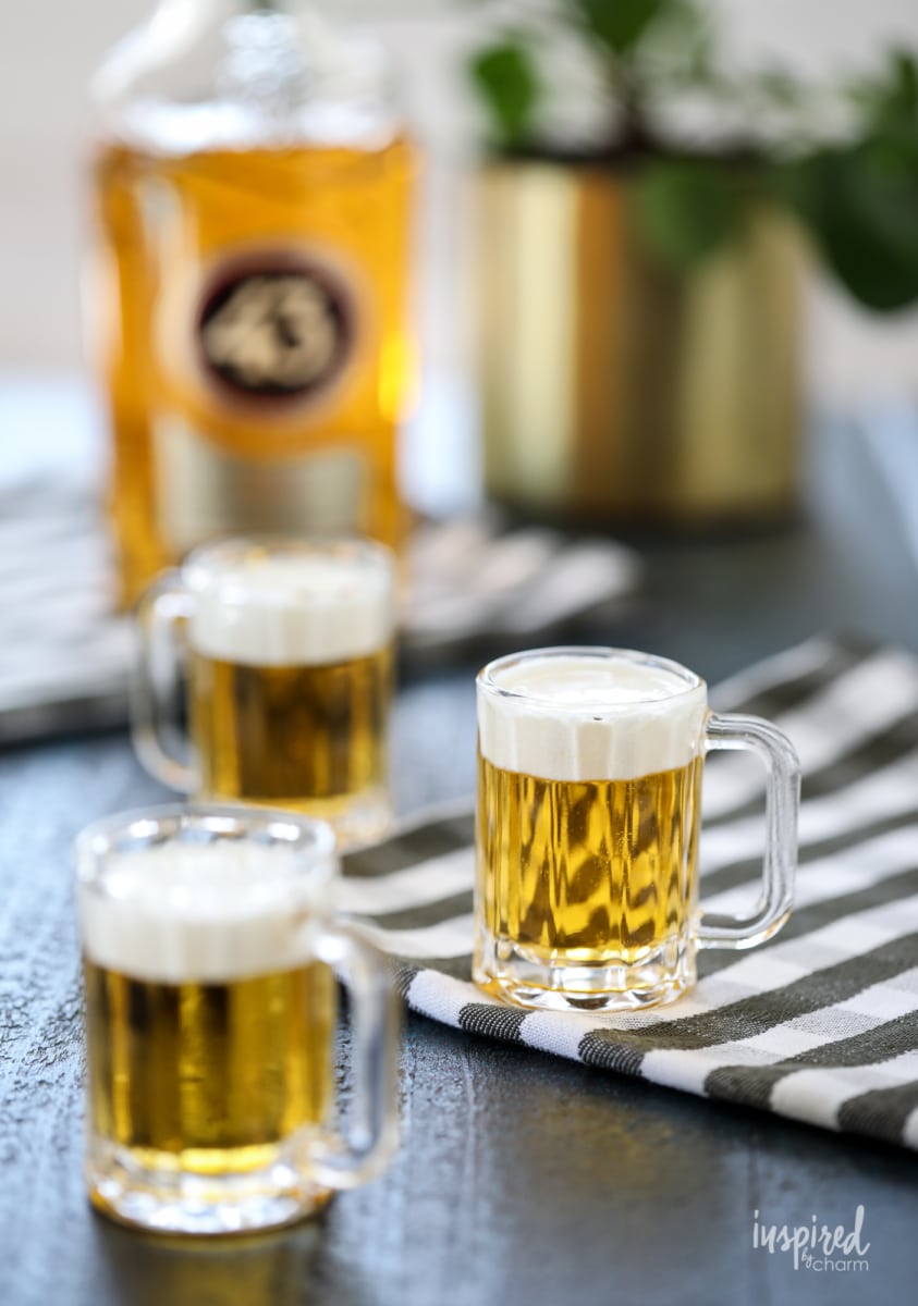 Learn how to make Mini Beer Shots! #minibeer #shot #licor43 #recipe #shots