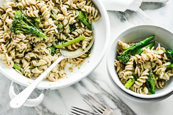 One Pot Pasta Recipe With Anchovies and Tenderstem Broccoli