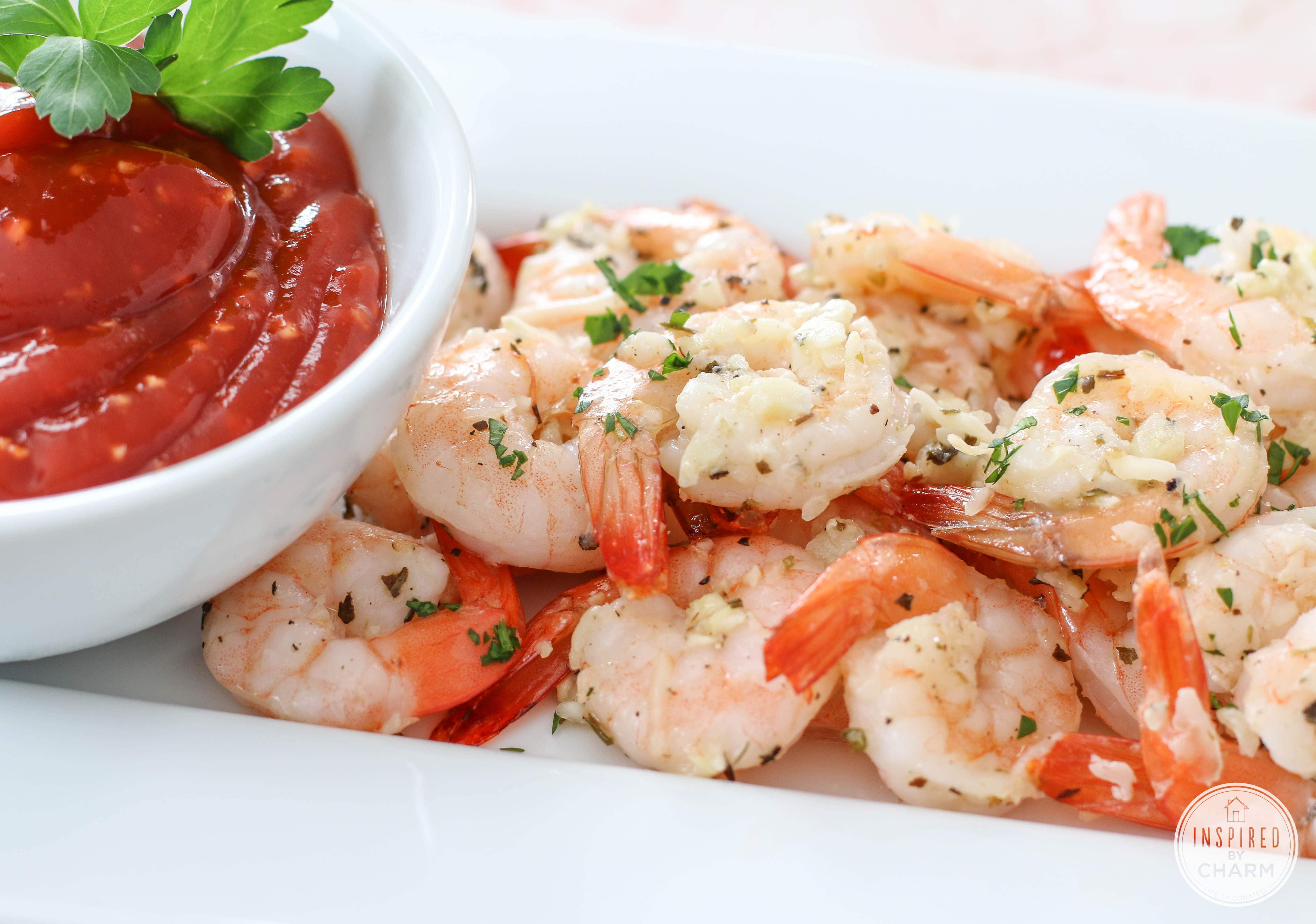 Roasted Parmesan Garlic Shrimp | Inspired by Charm