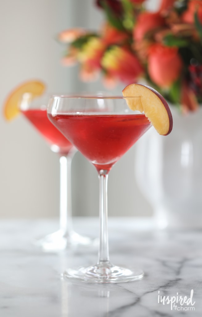 Peach Cosmopolitan Martini 