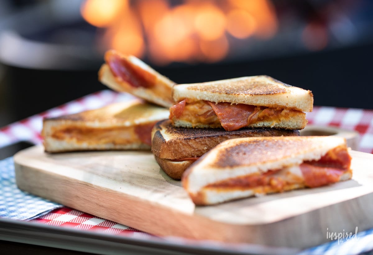 board of pizza mountain pies.