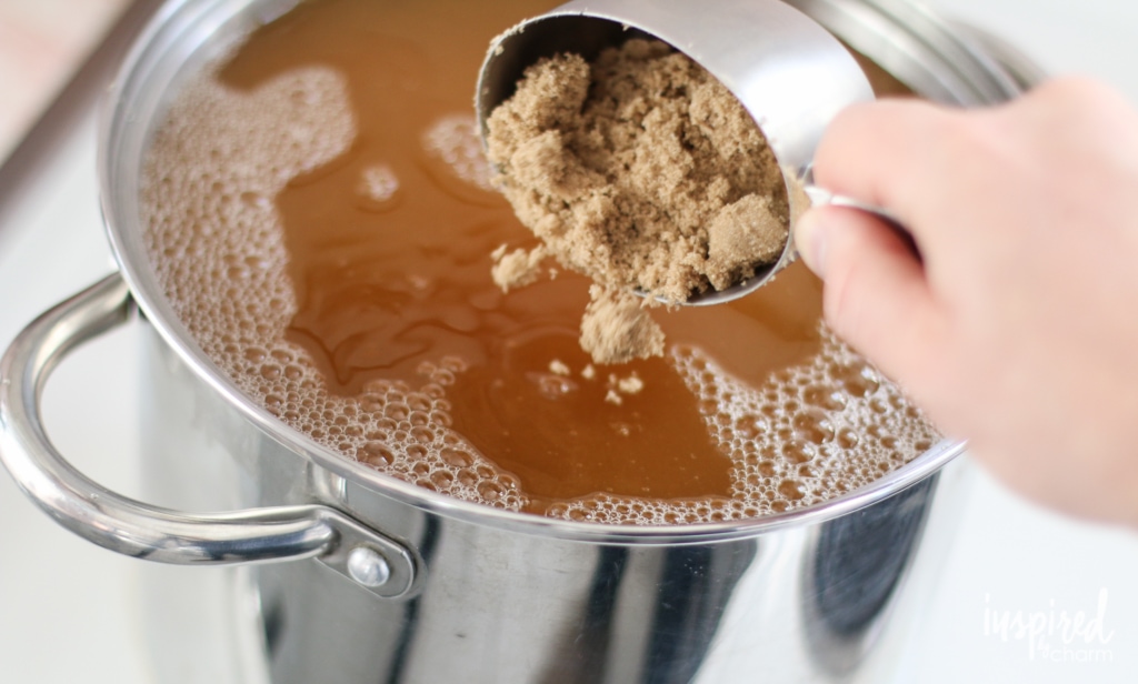 adding brown sugar to homemade liquor 