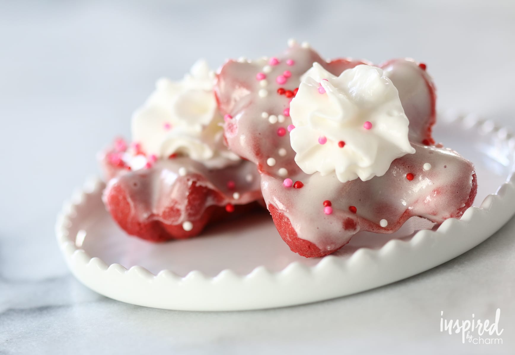Red Velvet Waffle Cookies