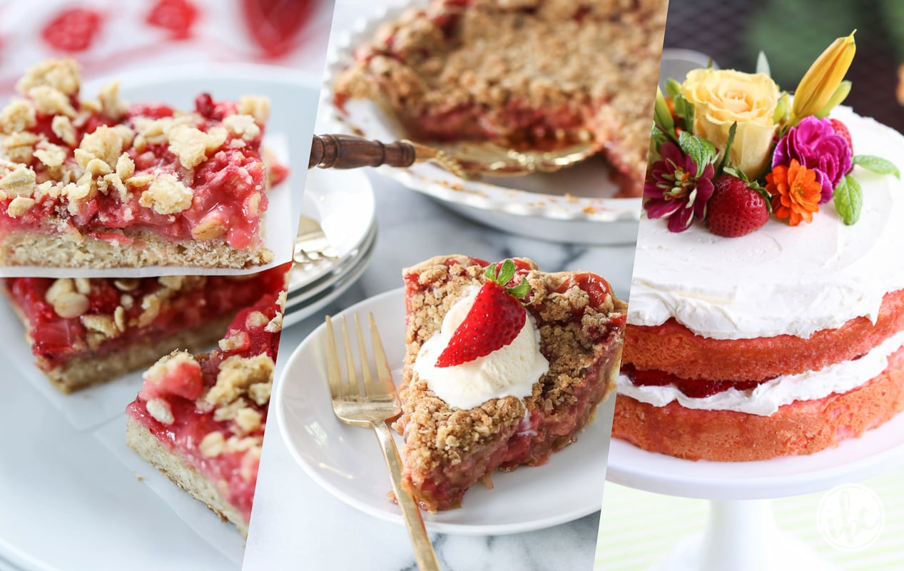 My Favorite Rhubarb Recipes #rhubarb #strawberryrhubarb #recipe #cake #pie #cocktail #dessert