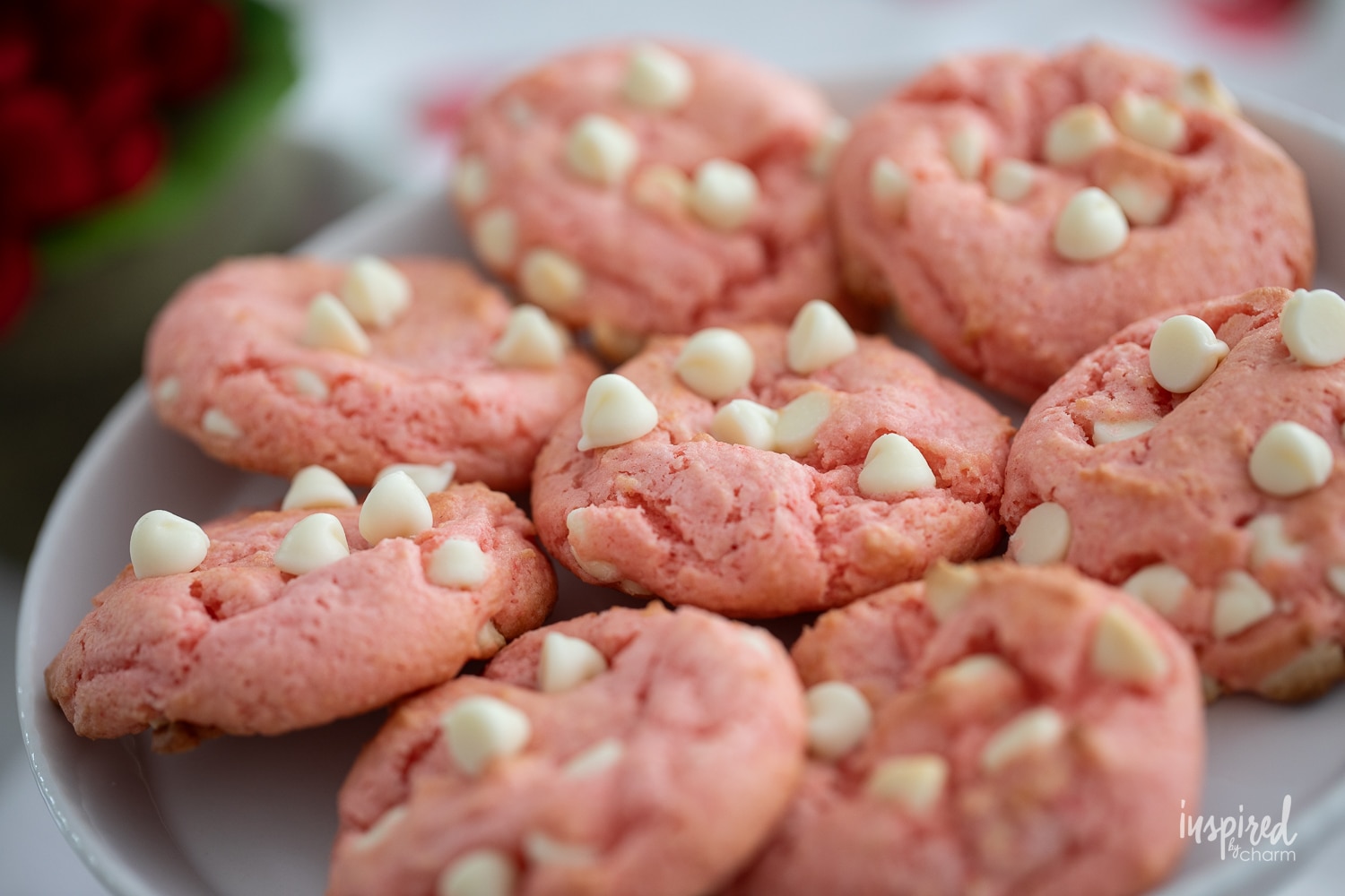 Strawberry Cake Mix Cookies