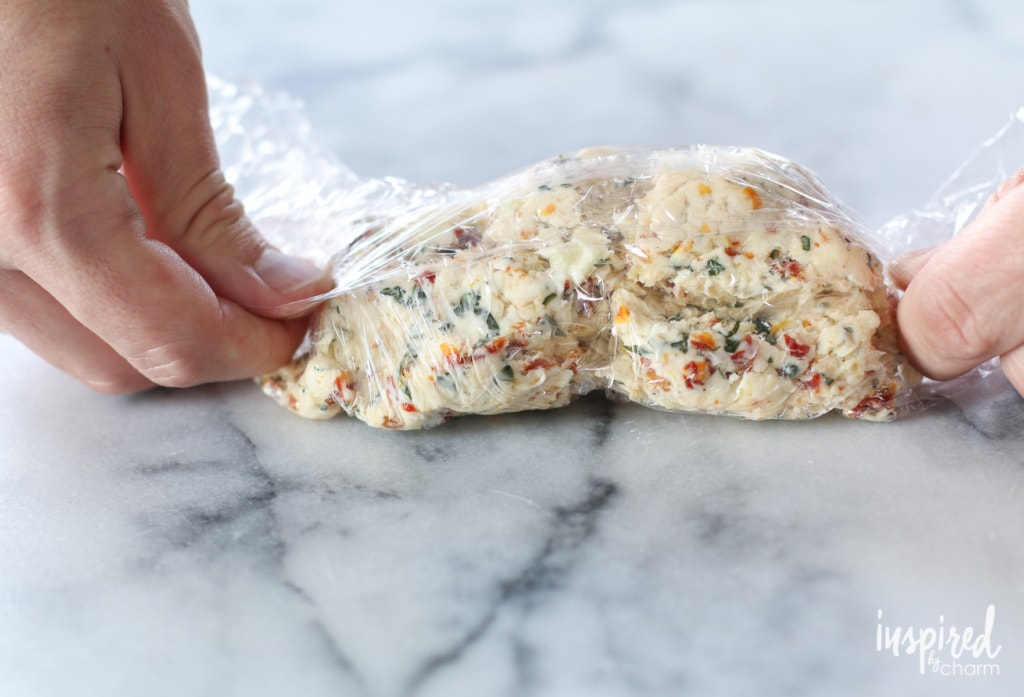 how to shape homemade butter into rolls