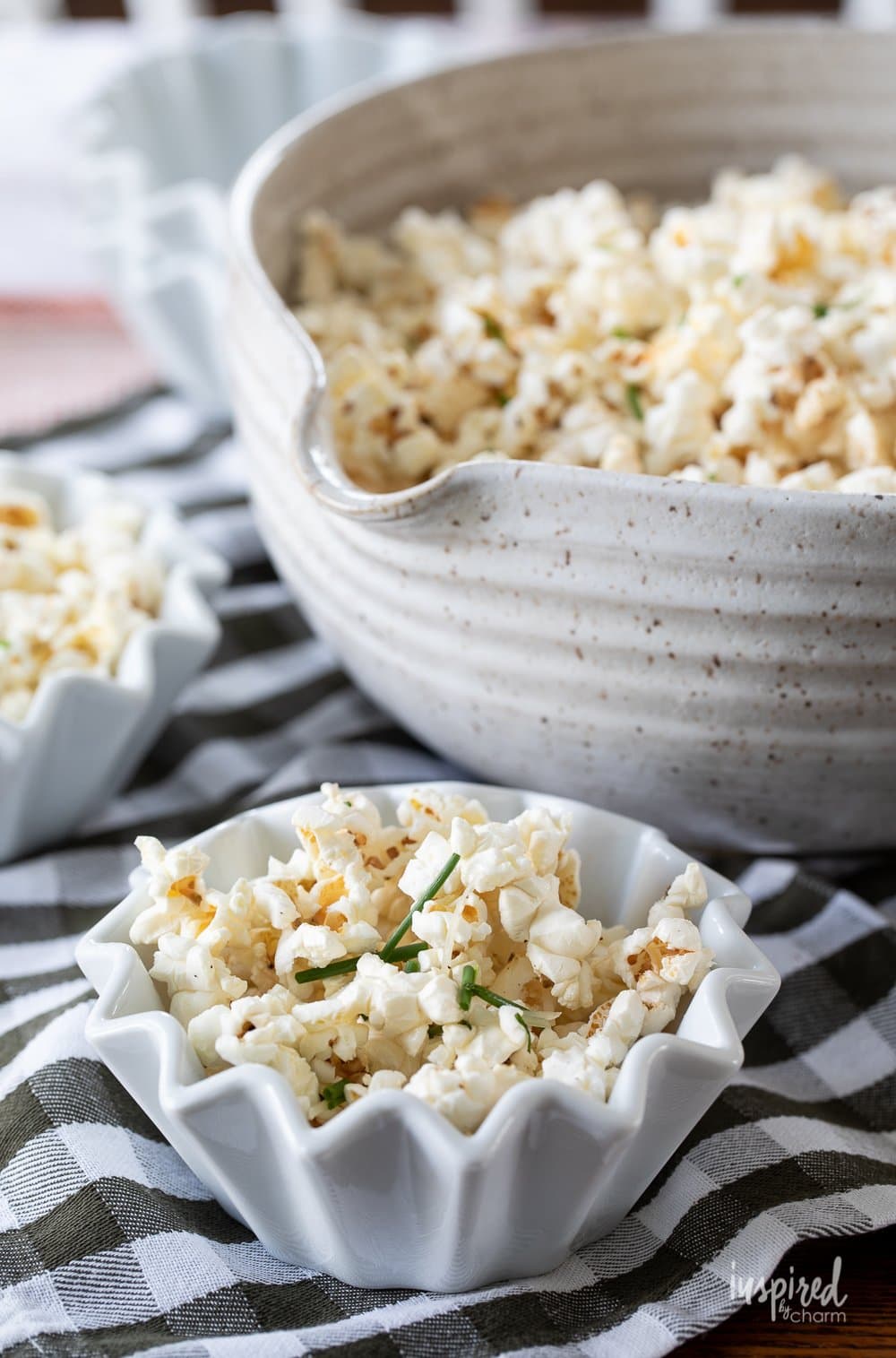bowls of Parmesan Truffle Popcorn