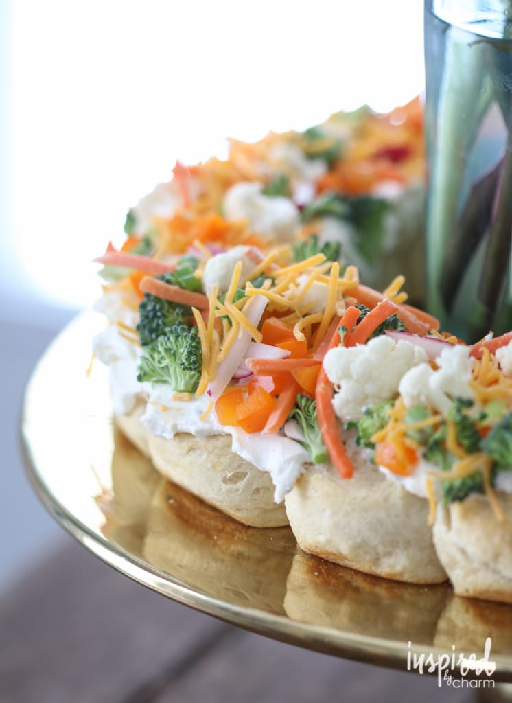 Veggie Pizza Wreath | inspiredbycharm.com