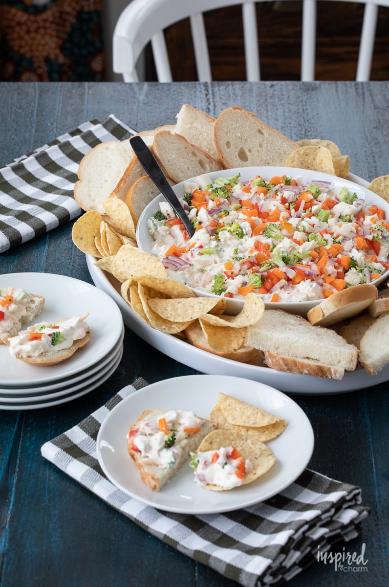 Veggie Pizza Dip recipe