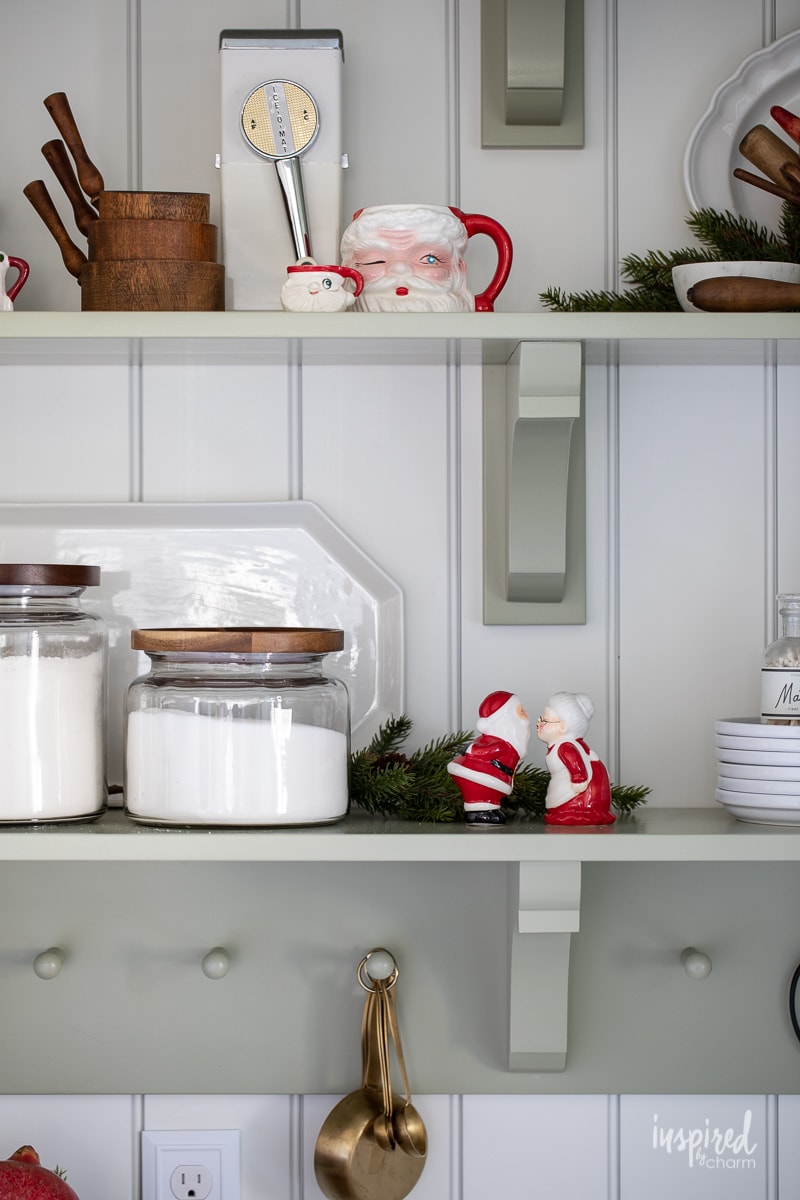 Christmas In my Bulters Pantry #kitchen #christmas #decor #holiday #pantry #decorating #santamugs