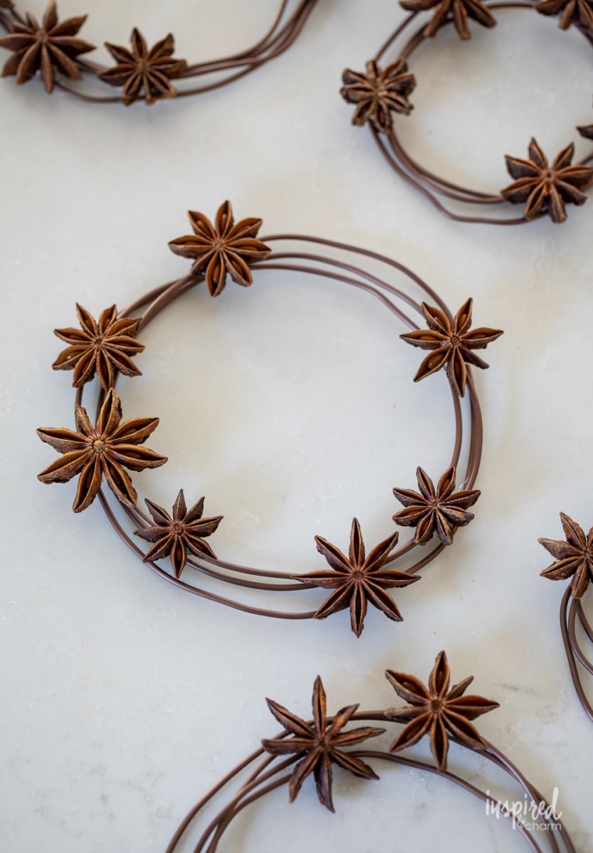 star anise wreaths.